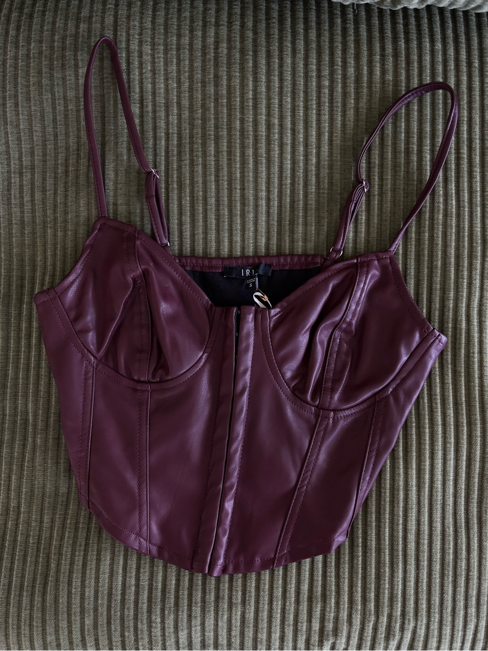Burgundy Corset Top